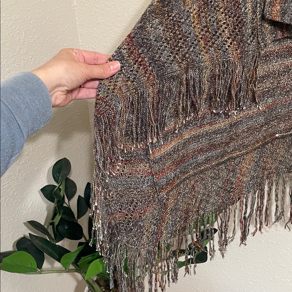 Shyanne Brown Fringe Knit Vest - Picture 5 of 8